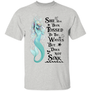 She Has Been Tossed By The Waves Mermaid T-Shirt CustomCat