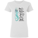 She Has Been Tossed By The Waves Mermaid T-Shirt CustomCat