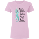 She Has Been Tossed By The Waves Mermaid T-Shirt CustomCat