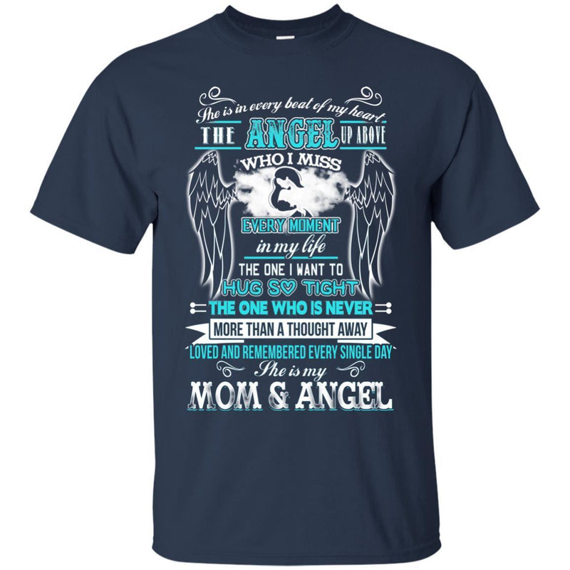 She Is My Mom and Angel T-shirts CustomCat