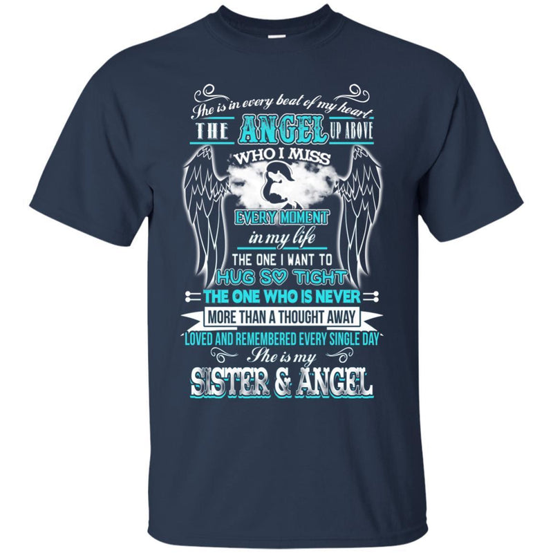 She Is My Sister and Angel T-shirts CustomCat