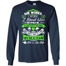 She Works I Work I Spoil Her She Spoils Me She Is My Wife T Shirts CustomCat