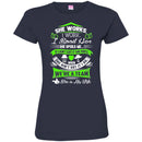 She Works I Work I Spoil Her She Spoils Me She Is My Wife T Shirts CustomCat
