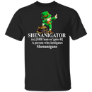 Shenanigator A Person Who Instigates Shenanigans Funny Gifts Patrick's Day Irish T-Shirt
