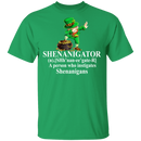 Shenanigator A Person Who Instigates Shenanigans Funny Gifts Patrick's Day Irish T-Shirt