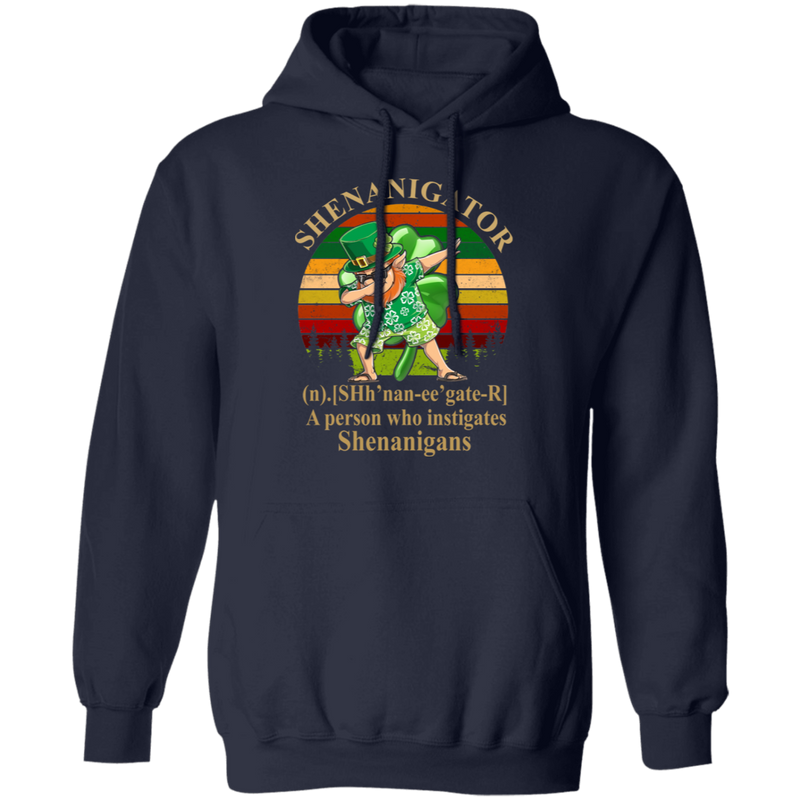 Shenanigator A Person Who Instigates Shenanigans Funny Gifts Patrick's Day Irish T-Shirt