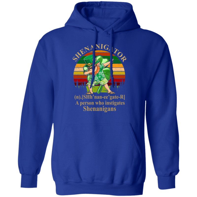 Shenanigator A Person Who Instigates Shenanigans Funny Gifts Patrick's Day Irish T-Shirt