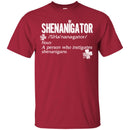 Shenanigator Noun A Person Who Instigates Shenanigans Funny Gifts Patrick's Day Irish T-Shirt CustomCat