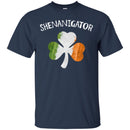 Shenanigator Shamrock Ireland Flag Funny Gifts Patrick's Day Irish T-Shirt CustomCat