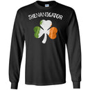 Shenanigator Shamrock Ireland Flag Funny Gifts Patrick's Day Irish T-Shirt CustomCat
