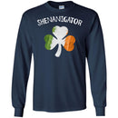 Shenanigator Shamrock Ireland Flag Funny Gifts Patrick's Day Irish T-Shirt CustomCat
