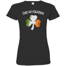 Shenanigator Shamrock Ireland Flag Funny Gifts Patrick's Day Irish T-Shirt CustomCat