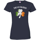 Shenanigator Shamrock Ireland Flag Funny Gifts Patrick's Day Irish T-Shirt CustomCat
