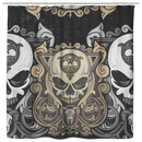 Skull Shower Curtains Amazing Badass Skull For Bathroom Decor