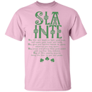 Slainte Irish Funny Gifts Patrick's Day Irish T-Shirt