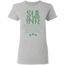 Slainte Irish Funny Gifts Patrick's Day Irish T-Shirt