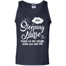 Sleeping Nurse Please Do Not Disturb Unless You Need CPR Funny Tshirts CustomCat