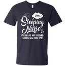 Sleeping Nurse Please Do Not Disturb Unless You Need CPR Funny Tshirts CustomCat