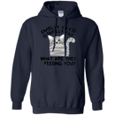 Smelly cat smelly cat wht are they feeding you funny T-shirts CustomCat