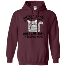 Smelly cat smelly cat wht are they feeding you funny T-shirts CustomCat