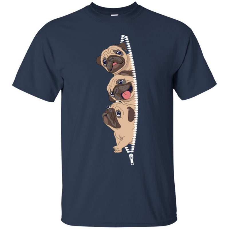 Sneaky Pug Dog Cute Animal Lovers Shirts CustomCat