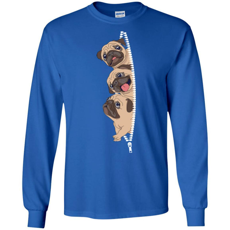 Sneaky Pug Dog Cute Animal Lovers Shirts CustomCat