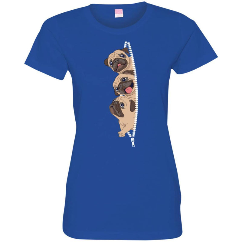 Sneaky Pug Dog Cute Animal Lovers Shirts CustomCat