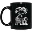 Sniper Coffee Mug Never Underestimate An Old Man Who Can End You From Another Zip Code 11oz - 15oz Black Mug CustomCat