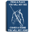 Sniper Soldier Canvas - From A Place You Will Not See Comes A Sound You Will Not Hear Canvas Wall Art Decor