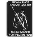 Sniper Soldier Canvas - From A Place You Will Not See Comes A Sound You Will Not Hear Canvas Wall Art Decor