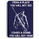 Sniper Soldier Canvas - From A Place You Will Not See Comes A Sound You Will Not Hear Canvas Wall Art Decor