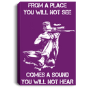 Sniper Soldier Canvas - From A Place You Will Not See Comes A Sound You Will Not Hear Canvas Wall Art Decor