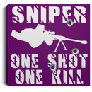 Sniper Soldier Canvas - Sniper One Shot One Kill Canvas Wall Art Decor