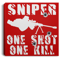 Sniper Soldier Canvas - Sniper One Shot One Kill Canvas Wall Art Decor