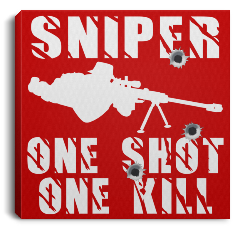Sniper Soldier Canvas - Sniper One Shot One Kill Canvas Wall Art Decor