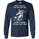 Sniper T Shirt From A Place You Will Not See Comes A Sound You Will Not Hear Shirt CustomCat