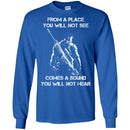 Sniper T Shirt From A Place You Will Not See Comes A Sound You Will Not Hear Shirts CustomCat