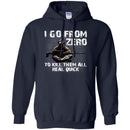 Sniper T-Shirt I Go From Zero To Kill Them All Real Quick Army Gun Sitting Veterans Day Shirts CustomCat