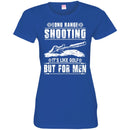 SNIPER T-SHIRT LONG RANGE SHOOTING IT'S LIKE GOLF BUT FOR MEN ARMY VETERAN'S DAY TEE SHIRT CustomCat