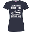 SNIPER T-SHIRT LONG RANGE SHOOTING IT'S LIKE GOLF BUT FOR MEN ARMY VETERAN'S DAY TEE SHIRT CustomCat