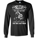 Sniper T Shirt Mess With My Family From A Place You Will Not See Will Come A Sound Not Hear Shirts CustomCat
