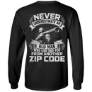 Sniper T-Shirt Never Underestimate An Old Man Who Can End You From Another Zip Code Shirts