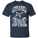 Sniper T Shirt Never Underestimate An Old Man Who Can End You From Another Zip Code Shirts CustomCat