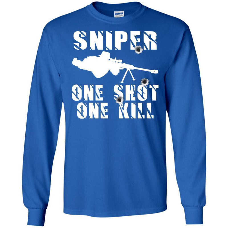 Sniper T Shirt Sniper One Shot One Kill Shirts CustomCat
