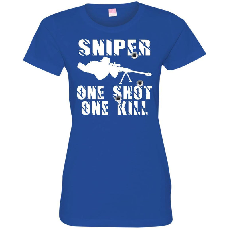 Sniper T Shirt Sniper One Shot One Kill Shirts CustomCat