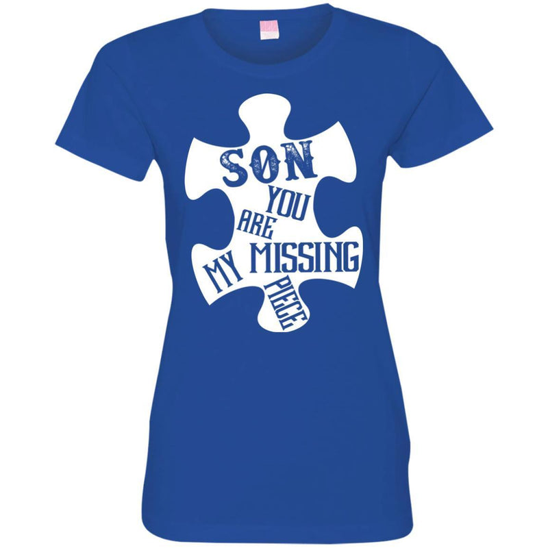 Son You Are My Missing Piece T-shirts CustomCat