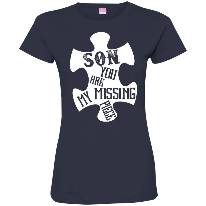 Son You Are My Missing Piece T-shirts CustomCat