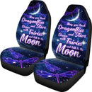 Sparkly Dragonflies - Stars - Fairies And The Moon Car Seat Covers (Set Of 2)