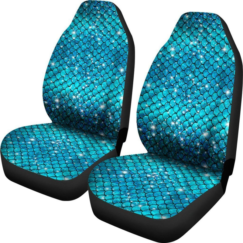 Sparkly Mermaid Scale Car Seat Covers (Set Of 2)