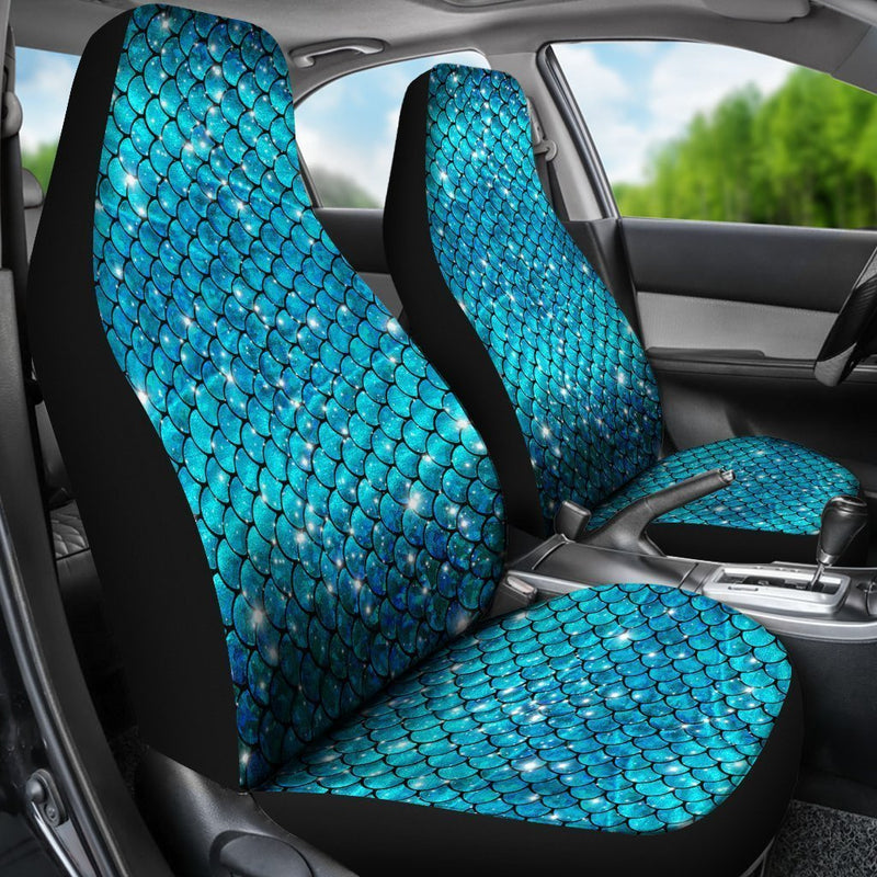 Sparkly Mermaid Scale Car Seat Covers (Set Of 2) interestprint